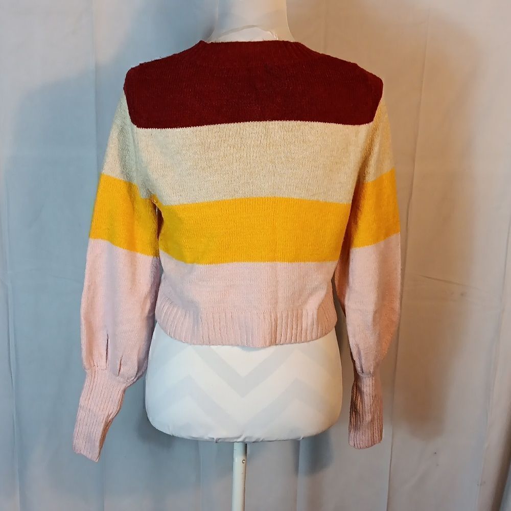 Wild Fable Colorblock Cropped Cardigan Sweater - Picture 5 of 9